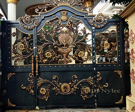 A massive entrance gate in an exotic style