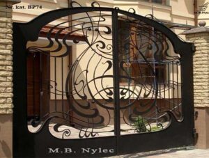 Modern Art Nouveau gate