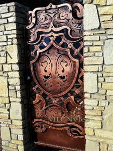 Copper-Toned Modern Wicket