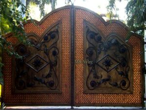 Loft Gate in Copper, Steel and Wood