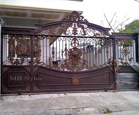 Entrance gate to the property in oriental type