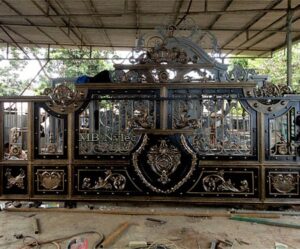 Gilded Oriental Sliding Gate