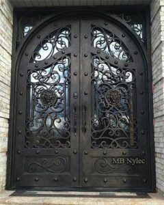 Loft Door with Studs and Lions