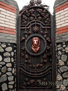 Forged Wicket with Lion
