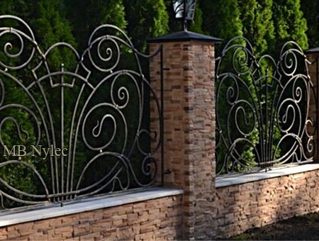 Forged fence iron