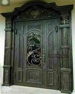 Heavy Steel Door with Columns