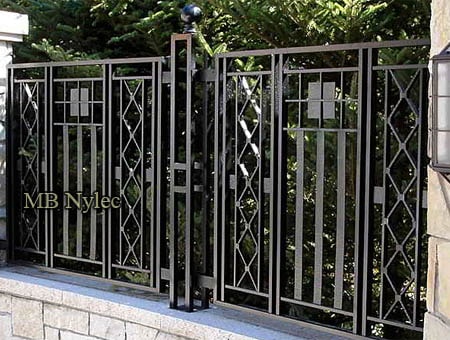Modern forged fence