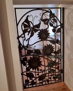 Door Grille with Flowers and Butterflies
