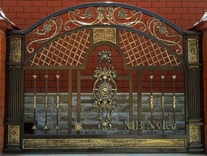 Richly Decorated Fence