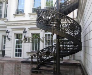 Wrought Iron Spiral Staircase