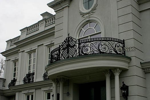Exterior wrought iron railings