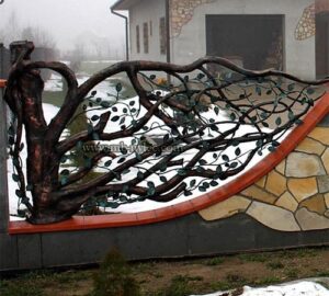 Forged Tree Fence