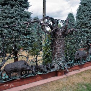 Fence with Wild Boars