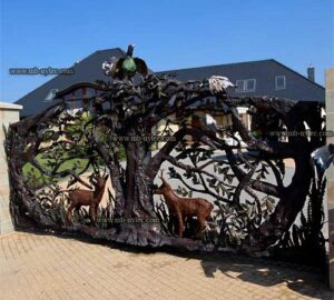 Hunting-Style Forged Gate