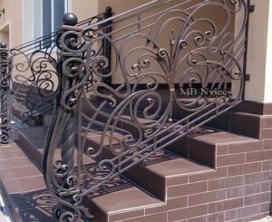 Outdoor Stair Railing with Baluster