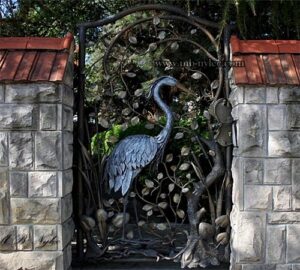 Forged Wicket with Heron