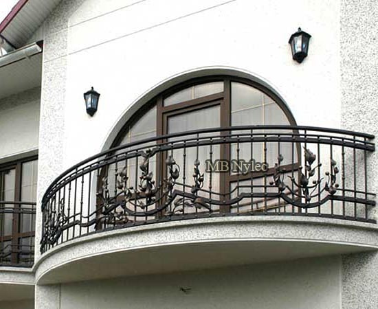 Wrought iron balcony railing