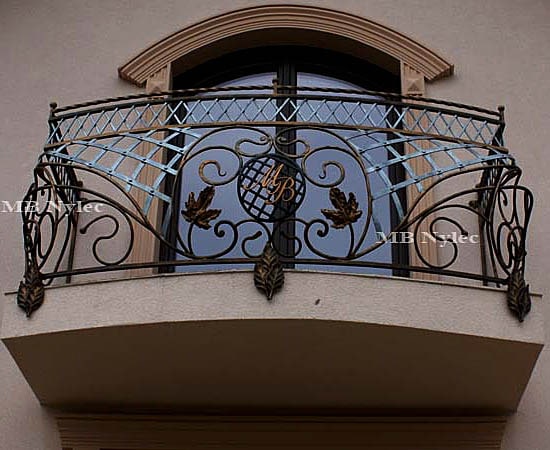 Balcony Railing with Initials
