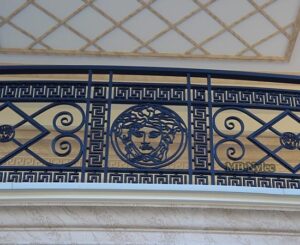 Versace-Style Wrought Iron Railing