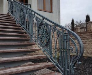 Gothic Wrought Iron Railing