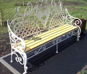 White Wedding Venue Bench