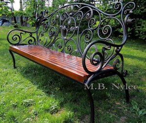Forged Garden Bench