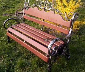 Wrought Iron Garden Bench