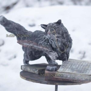 Scientist Cat Metal Figure