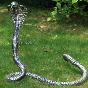 Metal Cobra Sculpture