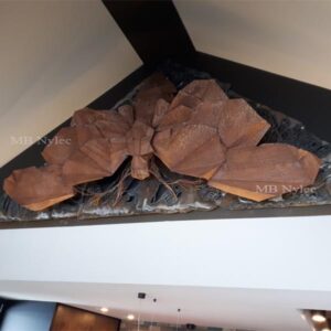 Giant Steel Moth Bas-Relief