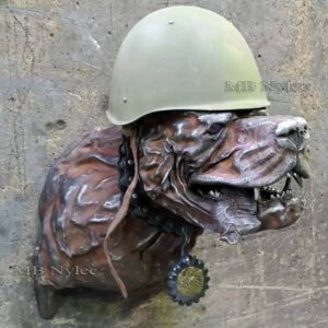Soldier Dog Wall Sculpture
