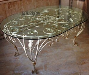 Large Forged Glass Table