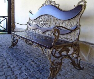 Exclusive Forged Bench with Acanthus