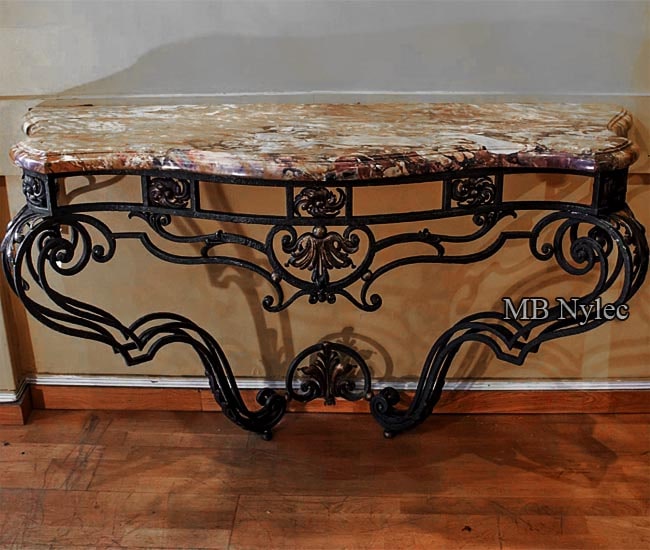 An elegant forged console