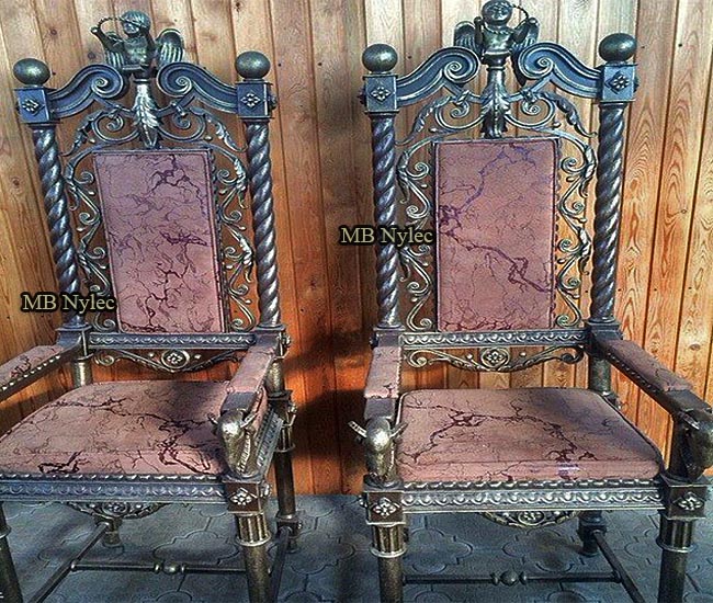 Elegant forged chairs