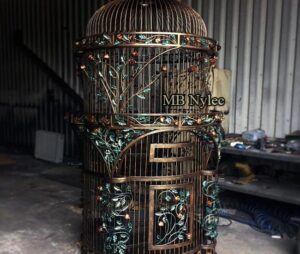 Wrought Iron Parrot Cage
