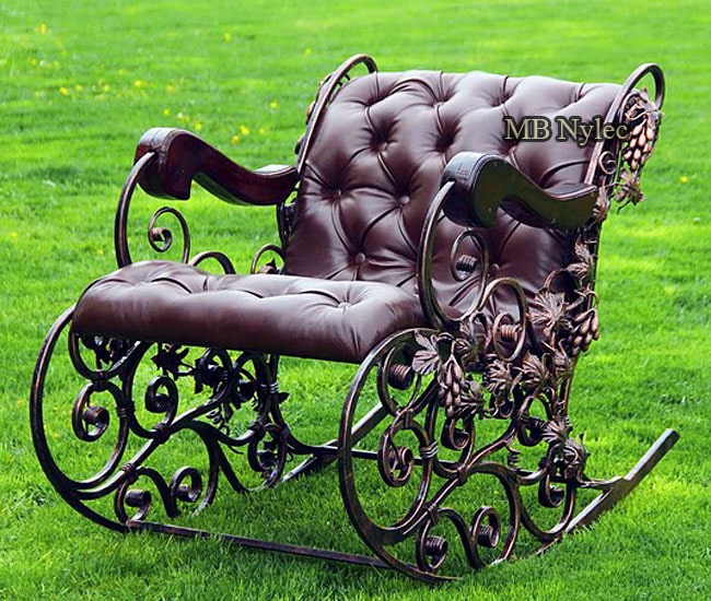 Forged rocking chair iron