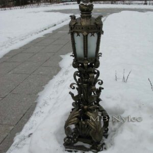 Richly Decorated Wrought Lamp
