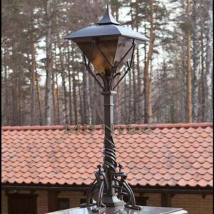Designer Forged Lamp