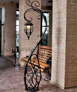 S-Shaped Forged Garden Lantern