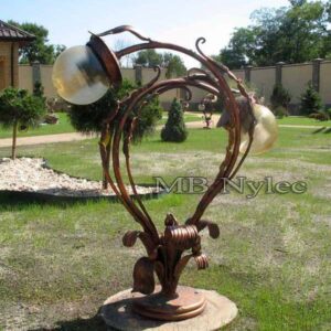Forged Flower Lamp