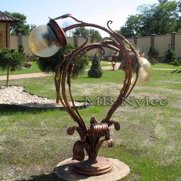 Forged lamp for the garden