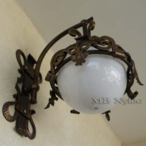 Forged Globe Wall Lamp