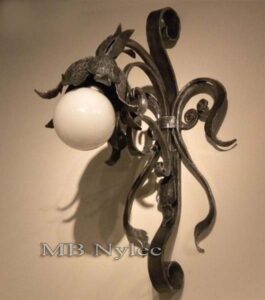 Forged Flower Sconce