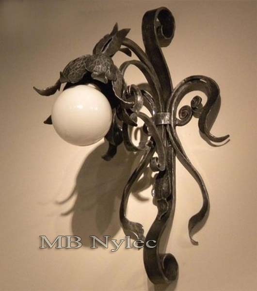 Forged Flower Sconce