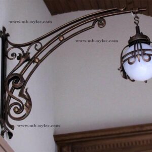 Forged Wall Lamp with a Long Arm