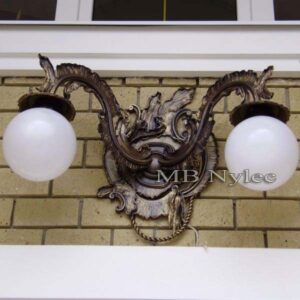 Hand-Forged Twin Wall Lamp