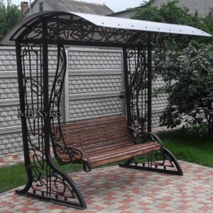 Art Nouveau garden swing