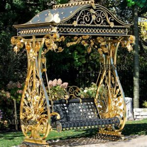 Gold and graphite glamour swing