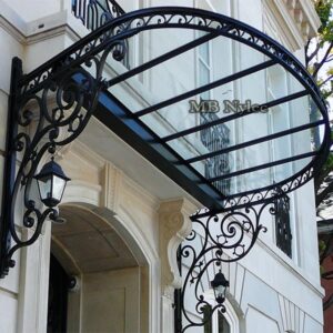 Flat canopy with two lamps